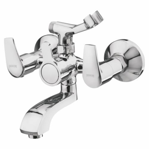 Wall Mixer Telephonic with Hand Shower Arrangement only with Crutch Chrome